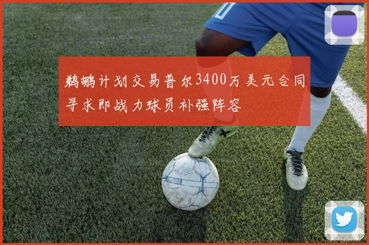 鹈鹕计划交易普尔3400万美元合同寻求即战力球员补强阵容